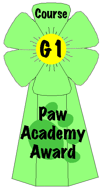Course G1 - Paw Academy Award